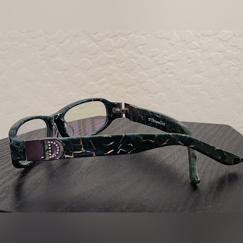 NEW Dior Crystal D Logo Rhinestone Embellished Eyewear Frame